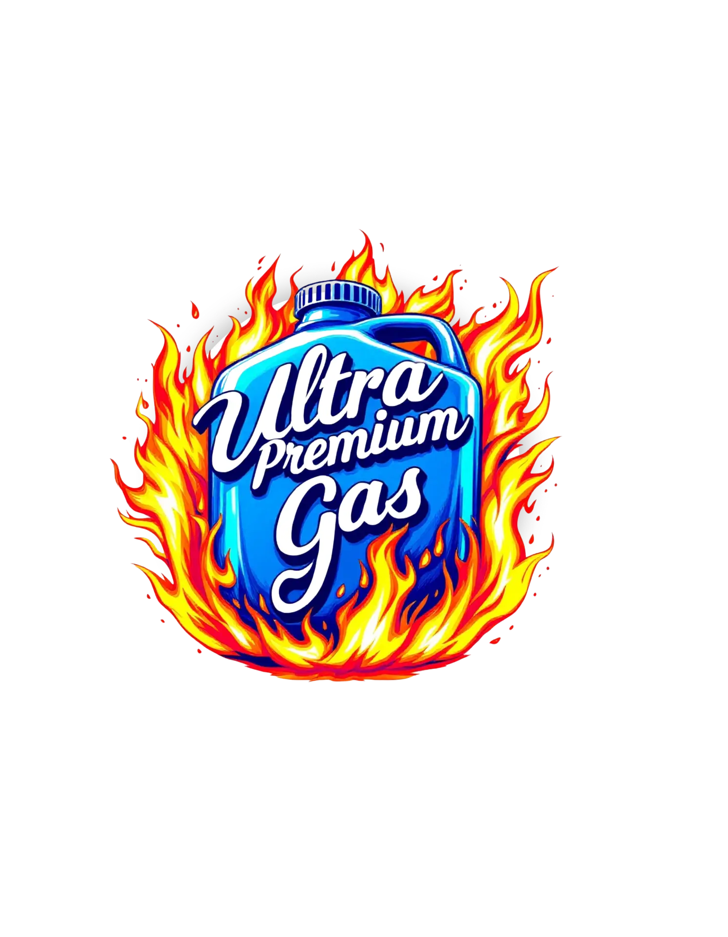 Efecto de Gasolina gas can logo